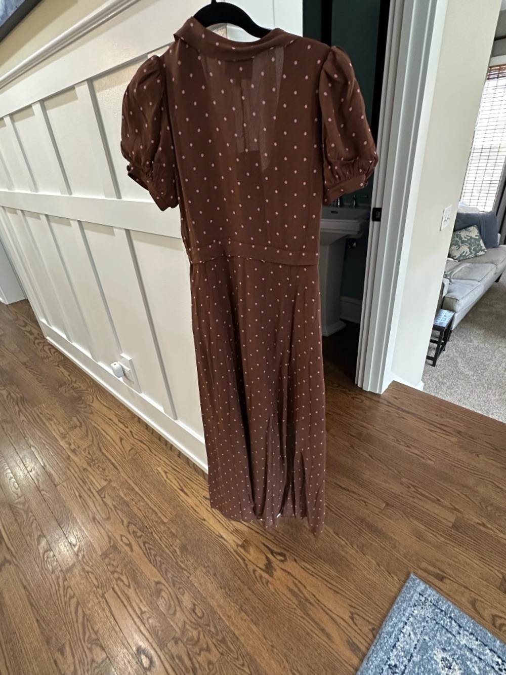 NWT Reformation Michelle Dress $278 brown size 4 - Picture 3 of 4